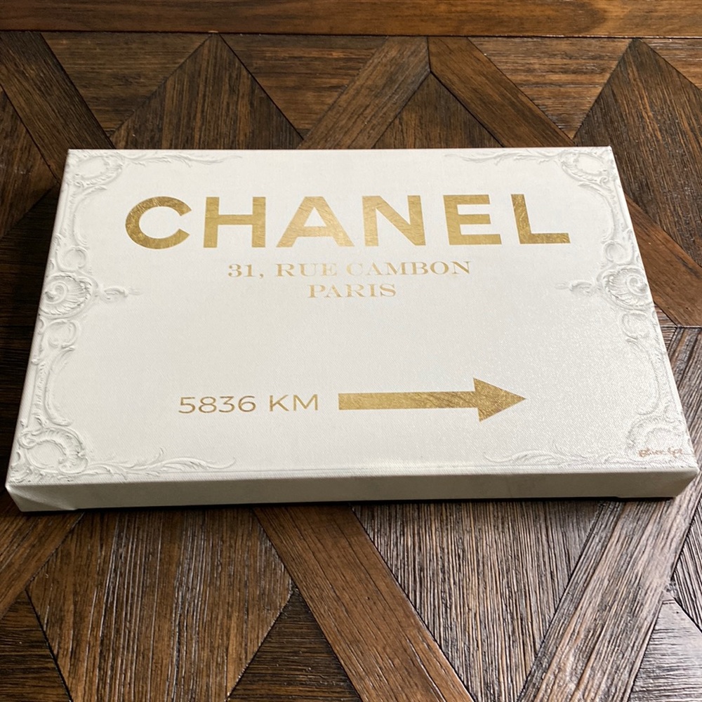 Oliver Gal Artist Co. Chanel Rue Cambon Paris Wrapped Canvas New!